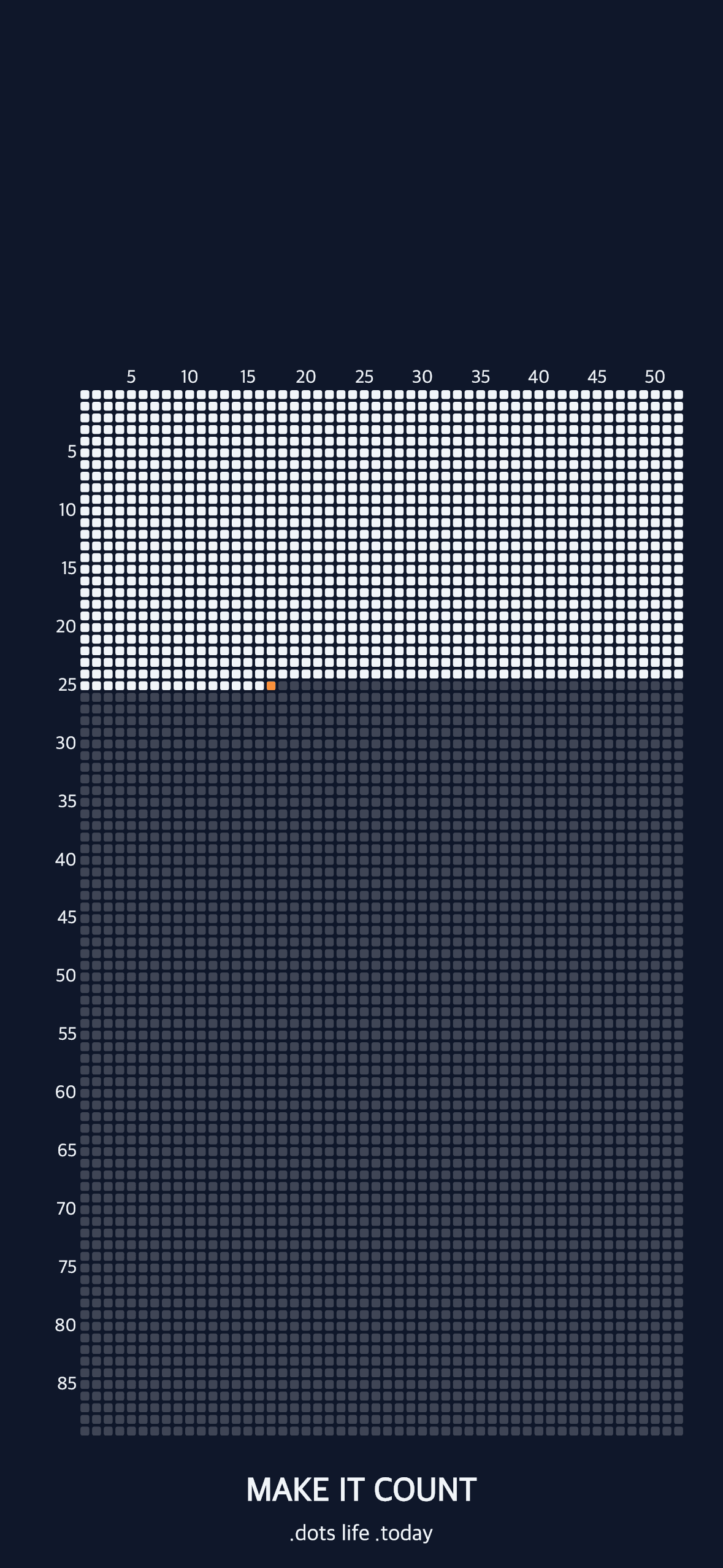 LifeDots habit tracker wallpaper — w3 — custom iPhone lock screen style LifeDots habit tracker wallpaper preview w3 for iPhone lock screen
