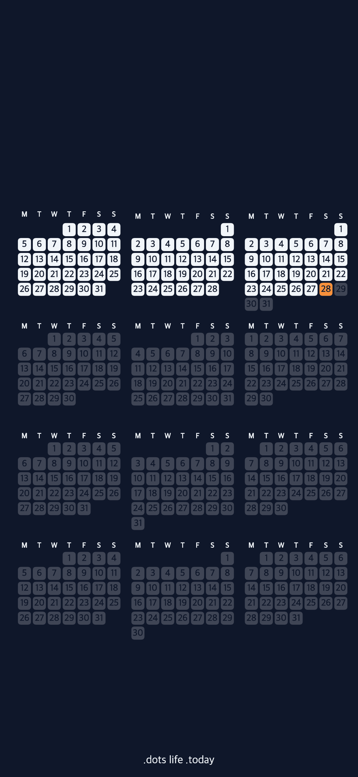 LifeDots habit tracker wallpaper — w6 — custom iPhone lock screen style LifeDots habit tracker wallpaper preview w6 for iPhone lock screen